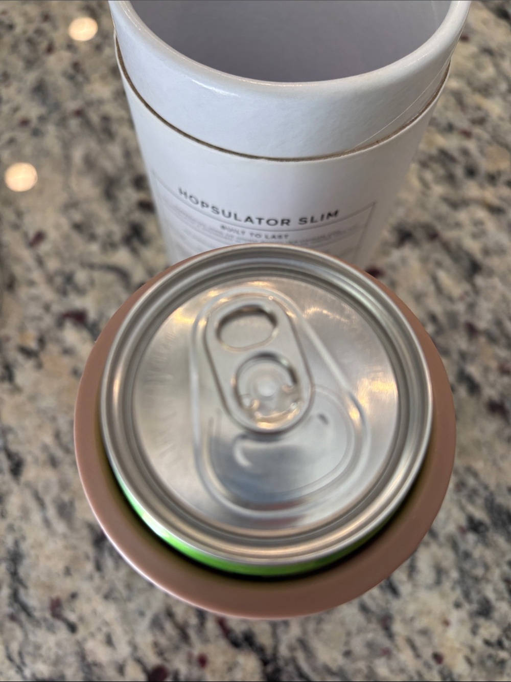 Brumate Hopsulator Slim Glitter Rose Gold 12oz Can Cooler - Picture 6 of 8